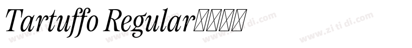 Tartuffo Regular字体转换